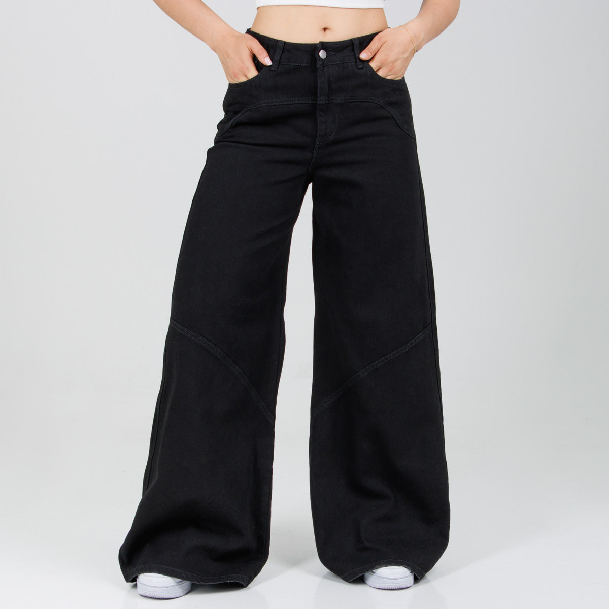 Jean Axspen Wide Leg Ax-2843 Negro