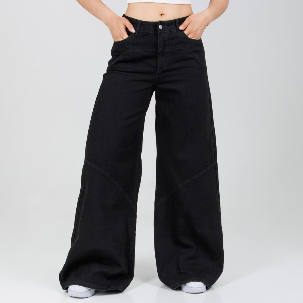 Jean Axspen Wide Leg Ax-2843 Negro