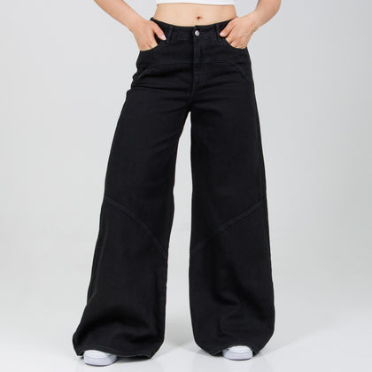 Jean Axspen Wide Leg Ax-2843 Negro