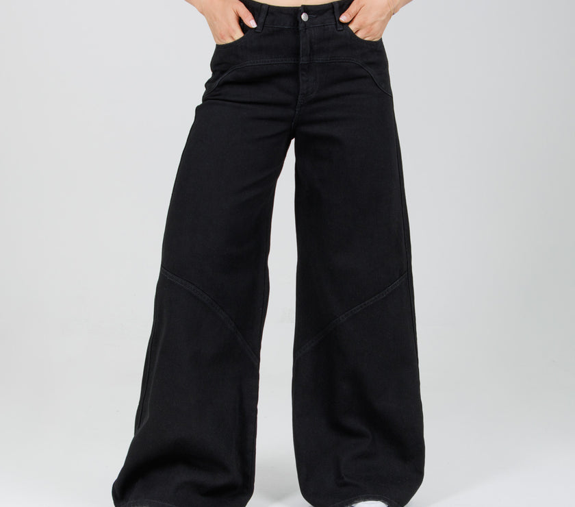 Jean Axspen Wide Leg Ax-2843 Negro