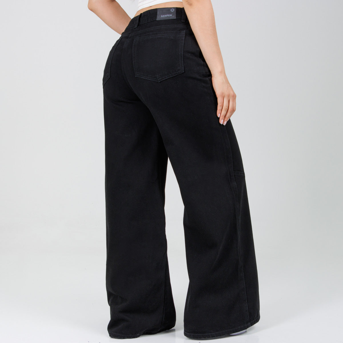 Jean Axspen Wide Leg Ax-2843 Negro