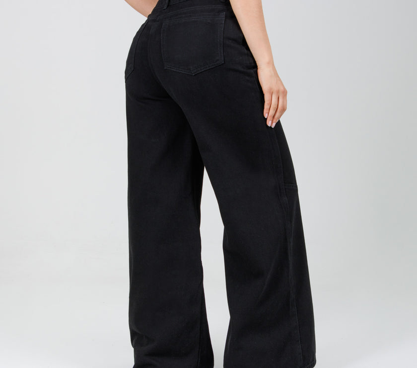 Jean Axspen Wide Leg Ax-2843 Negro