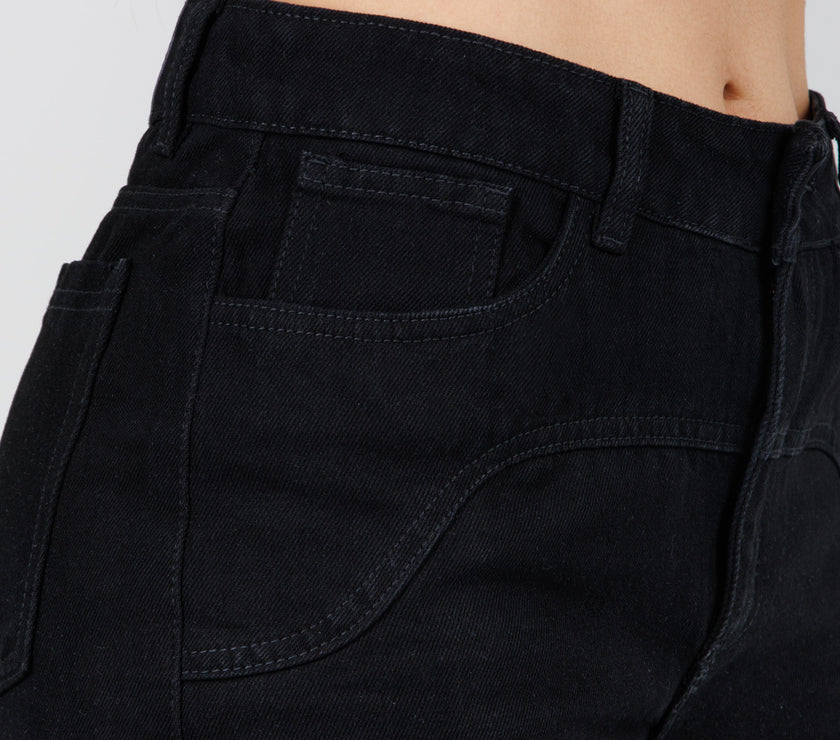 Jean Axspen Wide Leg Ax-2843 Negro
