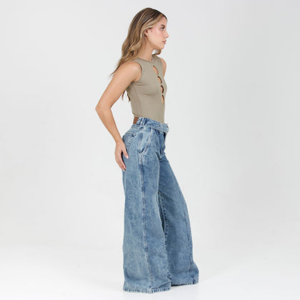 Jean Axspen Wide Leg Ax-2939 Rigido