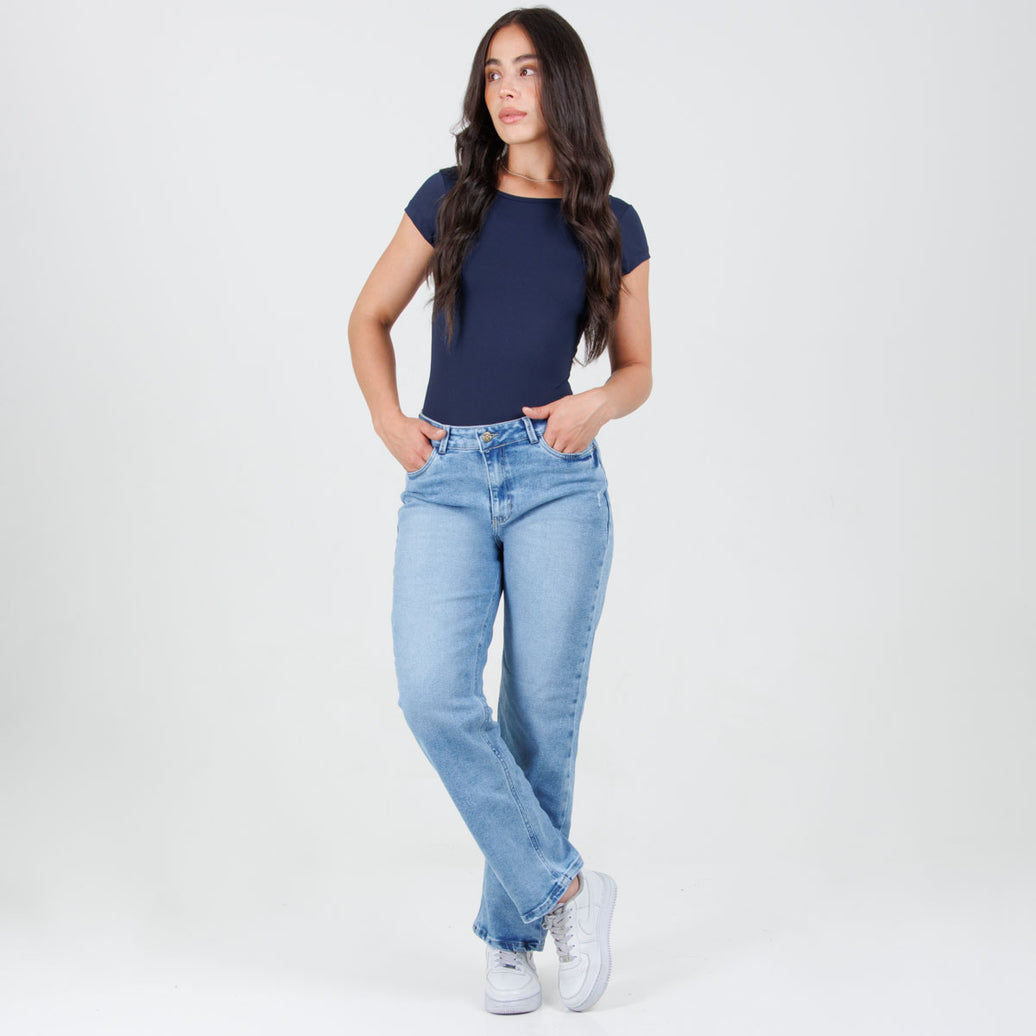 Jean Axspen Mom Fit Ax-3018 Rigido