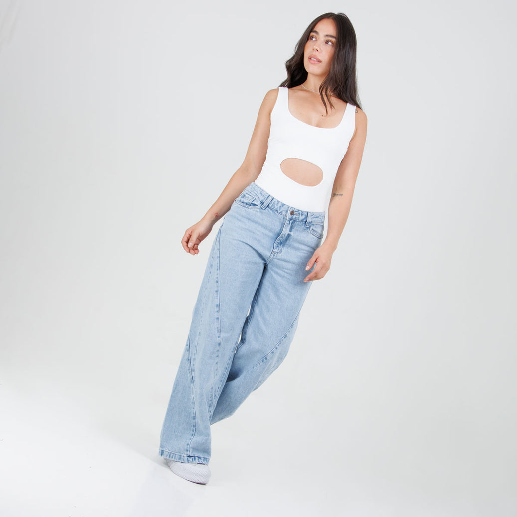 Jean Axspen Wide Leg Ax-3026 Rigido