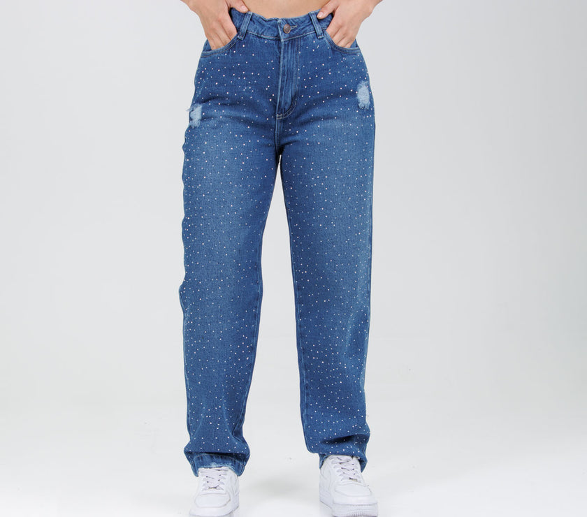 Jean Axspen Mom Fit Ax-2708 Brillos