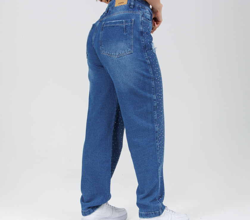 Jean Axspen Mom Fit Ax-2708 Brillos