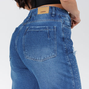 Jean Axspen Mom Fit Ax-2708 Brillos