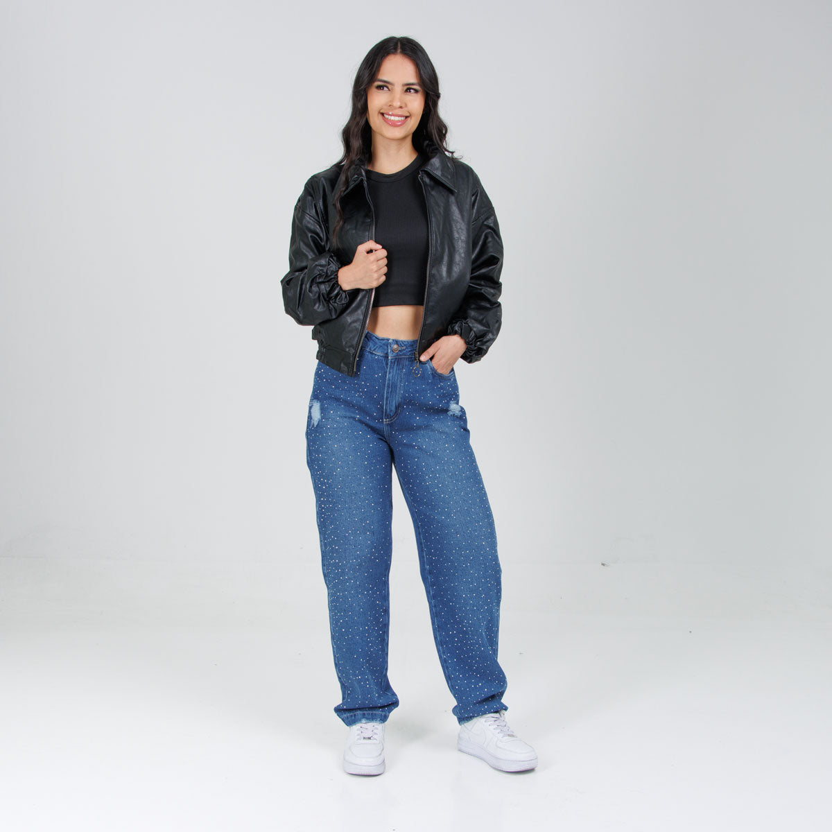 Jean Axspen Mom Fit Ax-2708 Brillos