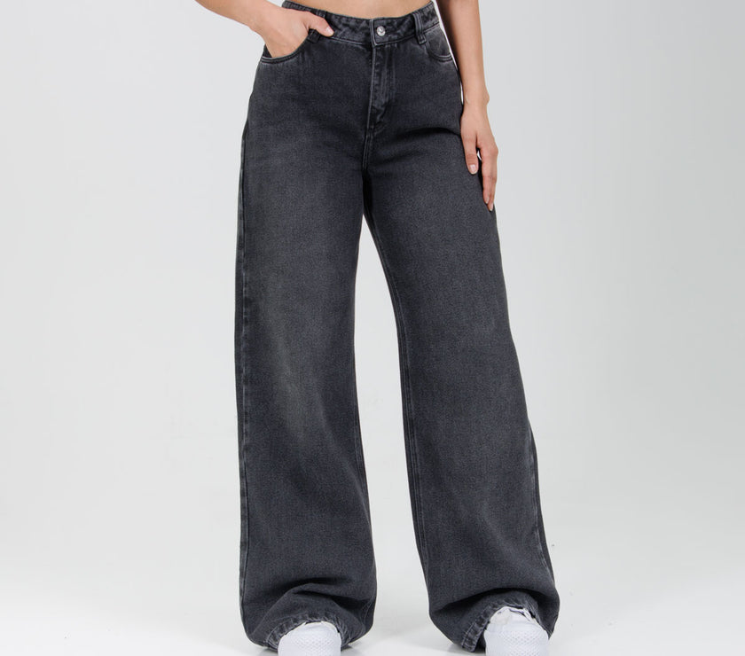 Jean Wide Leg Axspen Ax-2787 Gris Oscuro