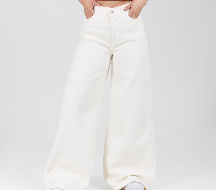 Jean Axspen Wide Leg Ax-2963 Marfil