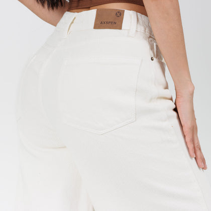 Jean Axspen Wide Leg Ax-2963 Marfil