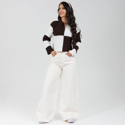 Jean Axspen Wide Leg Ax-2963 Marfil