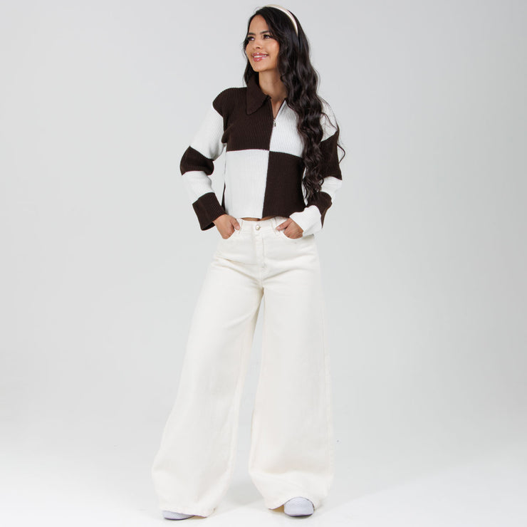 Jean Axspen Wide Leg Ax-2963 Marfil