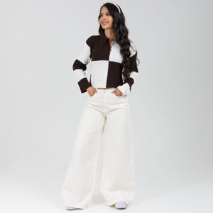 Jean Axspen Wide Leg Ax-2963 Marfil