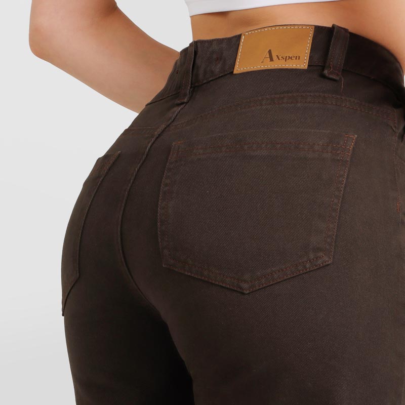Jean Wide Leg Ax-3043 Cafe Rigido