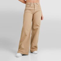 Jean Axspen Wide Leg Ax-2868 Beige