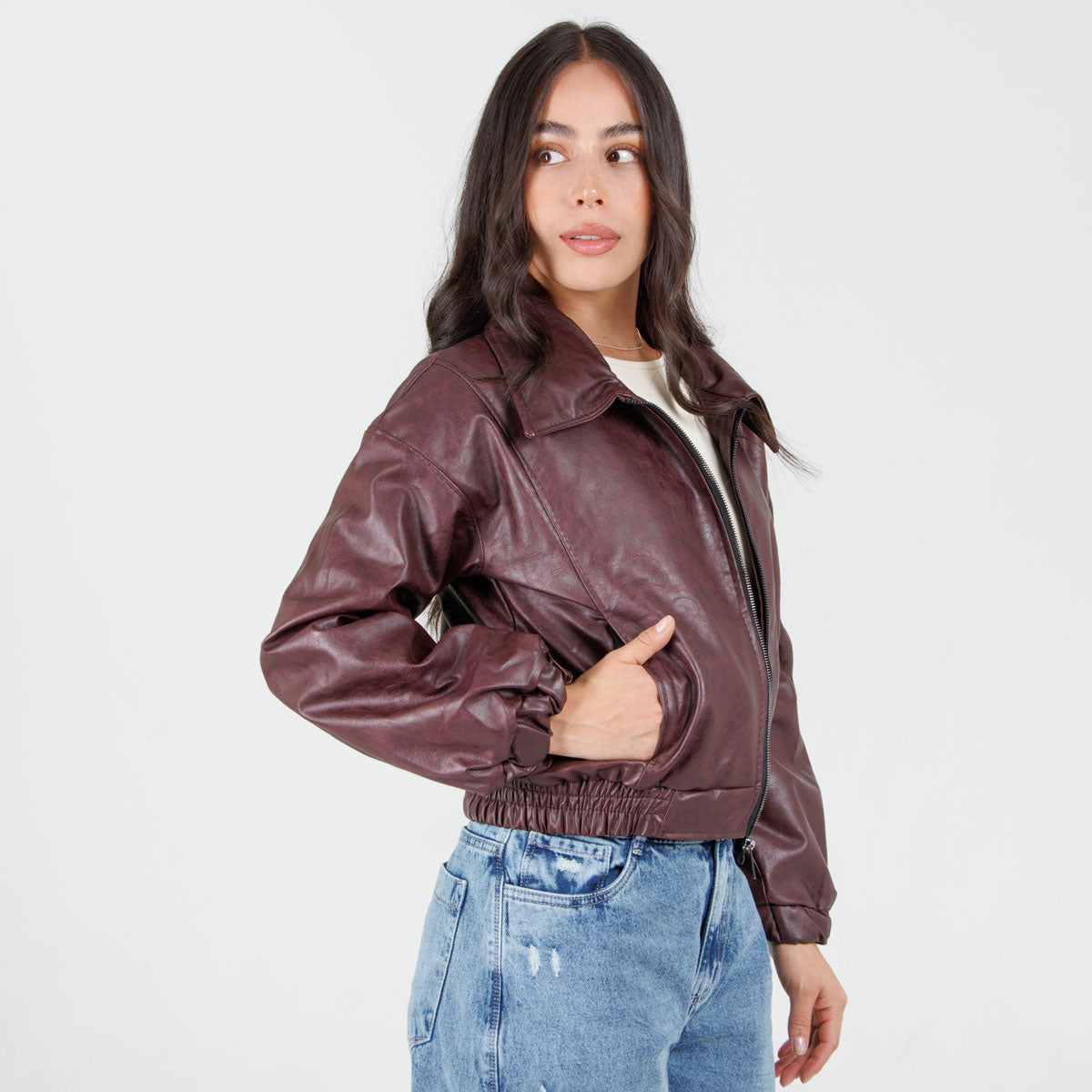 Cazadora Efecto piel CH150