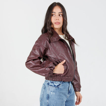 Cazadora Efecto piel CH150