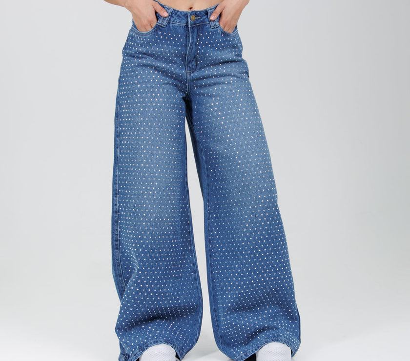 Jean Axspen wide Leg Brillos Ax-2842