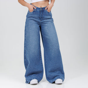 Jean Axspen wide Leg Brillos Ax-2842