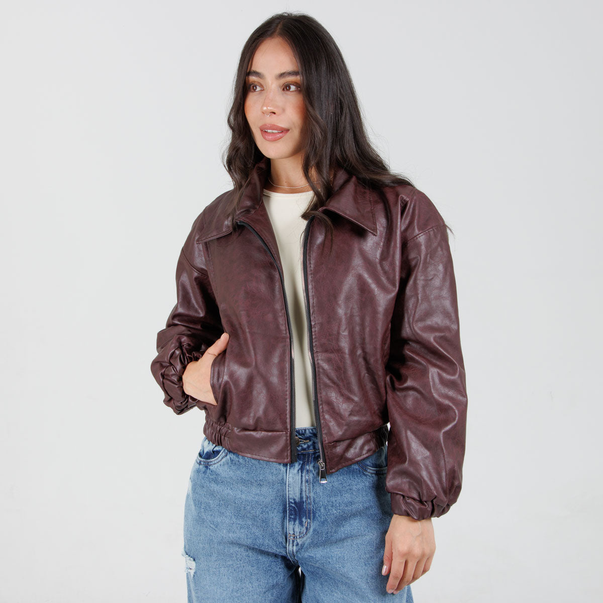 Cazadora Efecto piel CH150