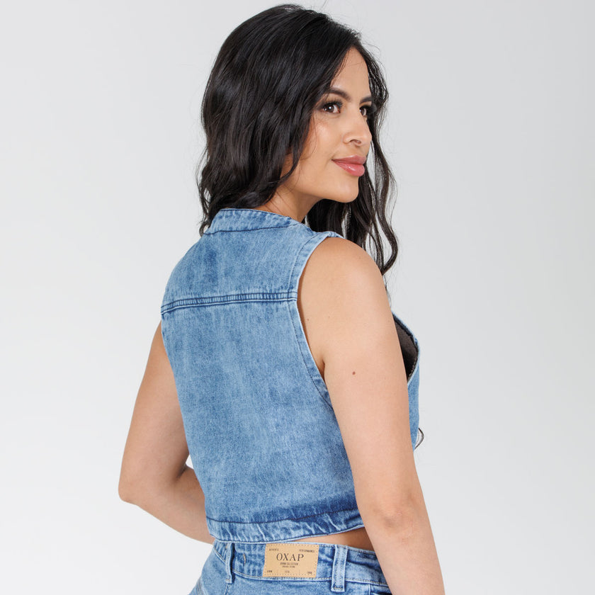 Chaleco Denim Axspen B1838