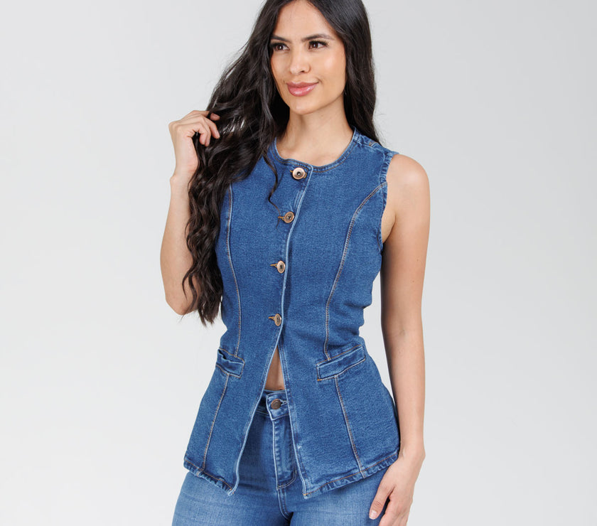 Chaleco Denim Axspen B1837