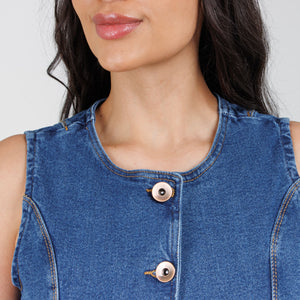 Chaleco Denim Axspen B1837