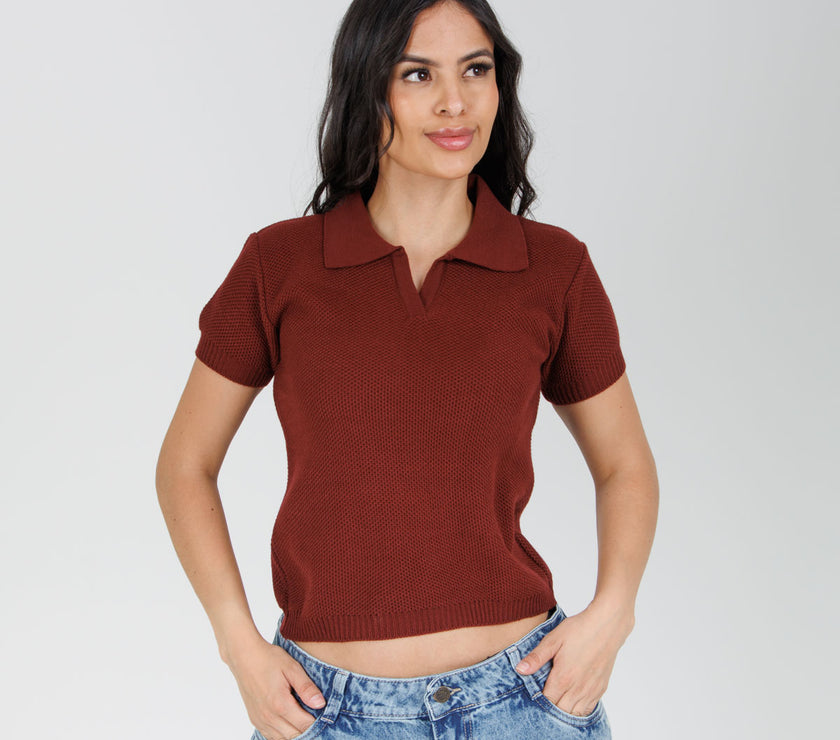Blusa Polo Axspen Tejida BDZ05
