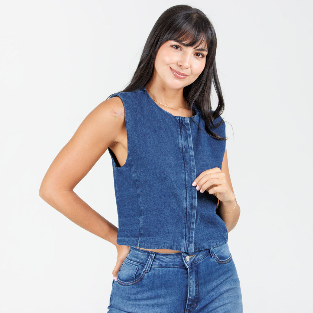 Chaleco Denim  B1843