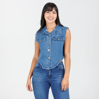 Chaleco Denim  B1917