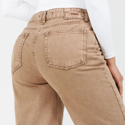 Jean Wide Leg Camel Ax-3013 Rigido