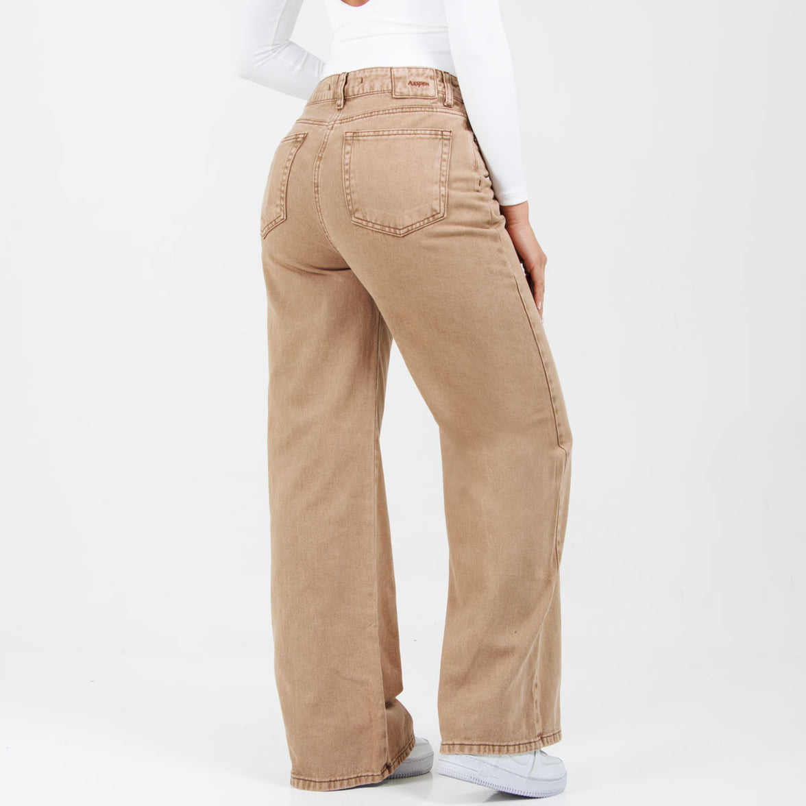 Jean Wide Leg Camel Ax-3013 Rigido