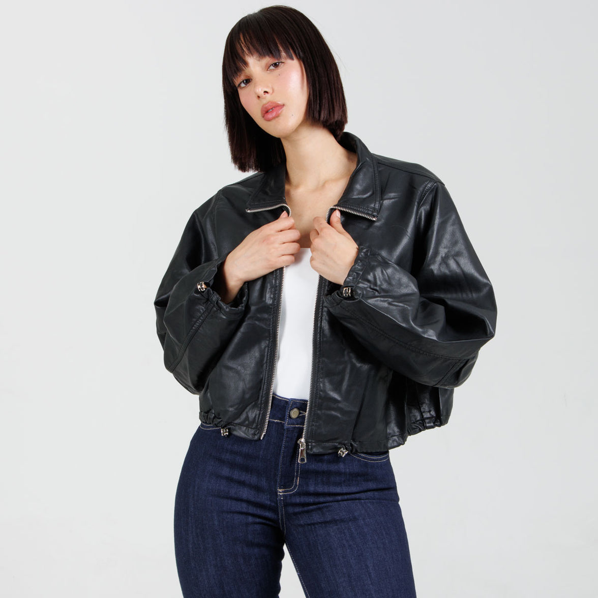 Chaqueta Efecto Piel PT090