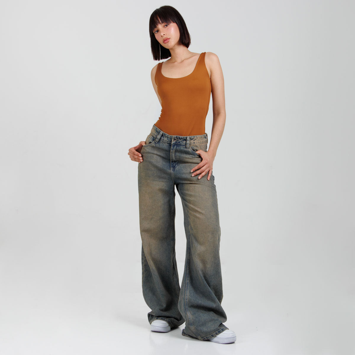Jean Wide Leg ax-3046 Rigido