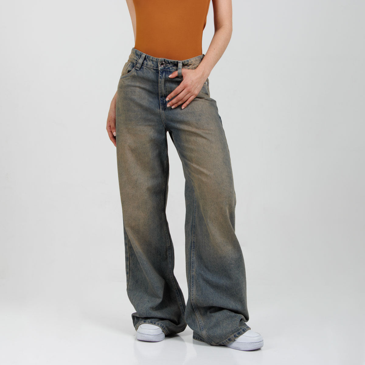 Jean Wide Leg ax-3046 Rigido