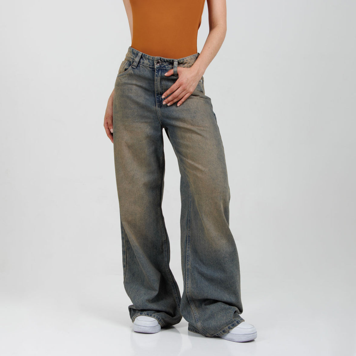 Jean Wide Leg ax-3046 Rigido