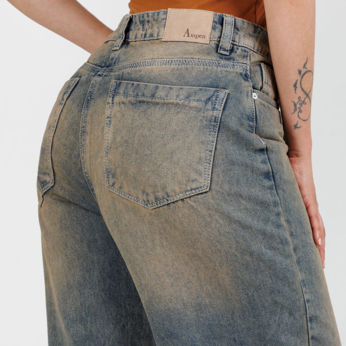 Jean Wide Leg ax-3046 Rigido