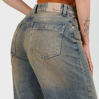 Jean Wide Leg ax-3046 Rigido