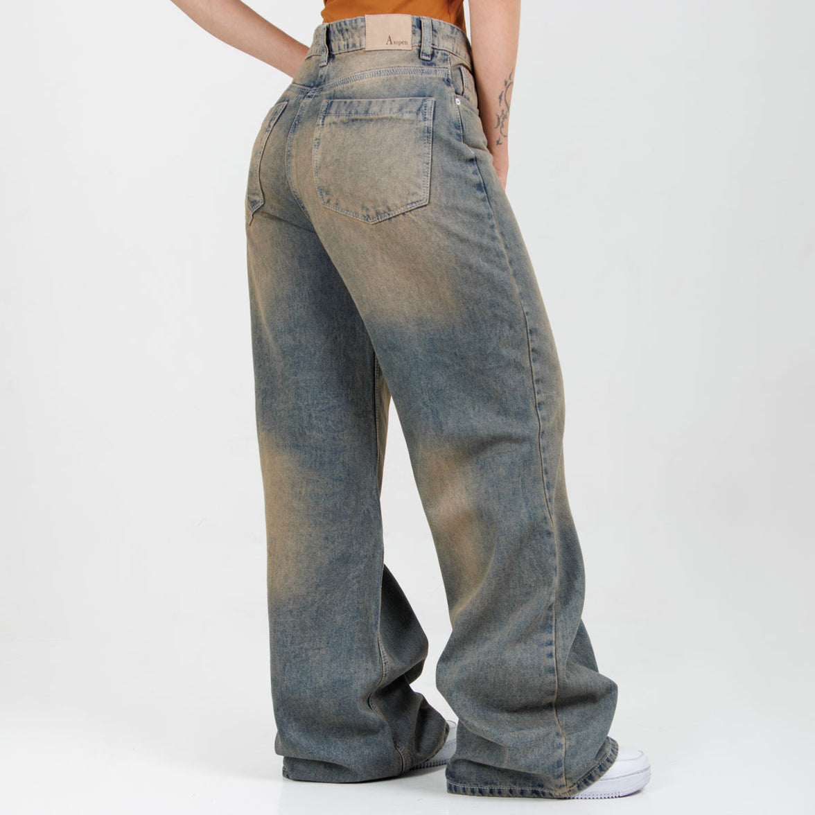 Jean Wide Leg ax-3046 Rigido
