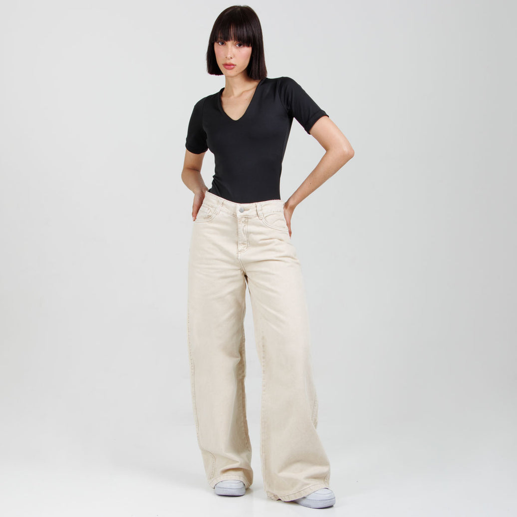 Jean Wide Leg  Ax-2973 Rigido