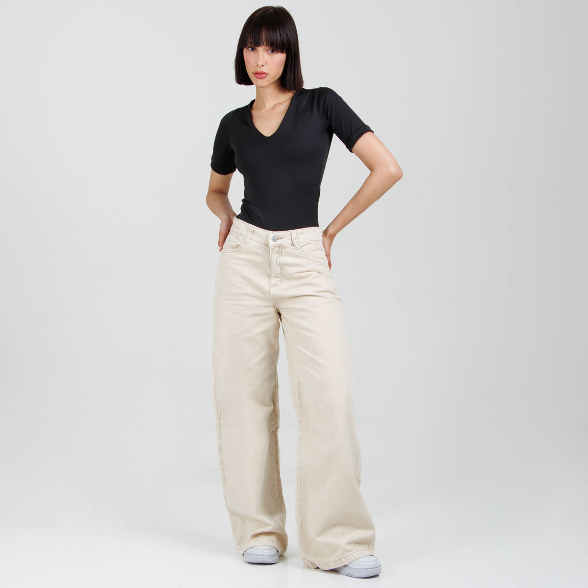 Jean Wide Leg  Ax-2973 Rigido