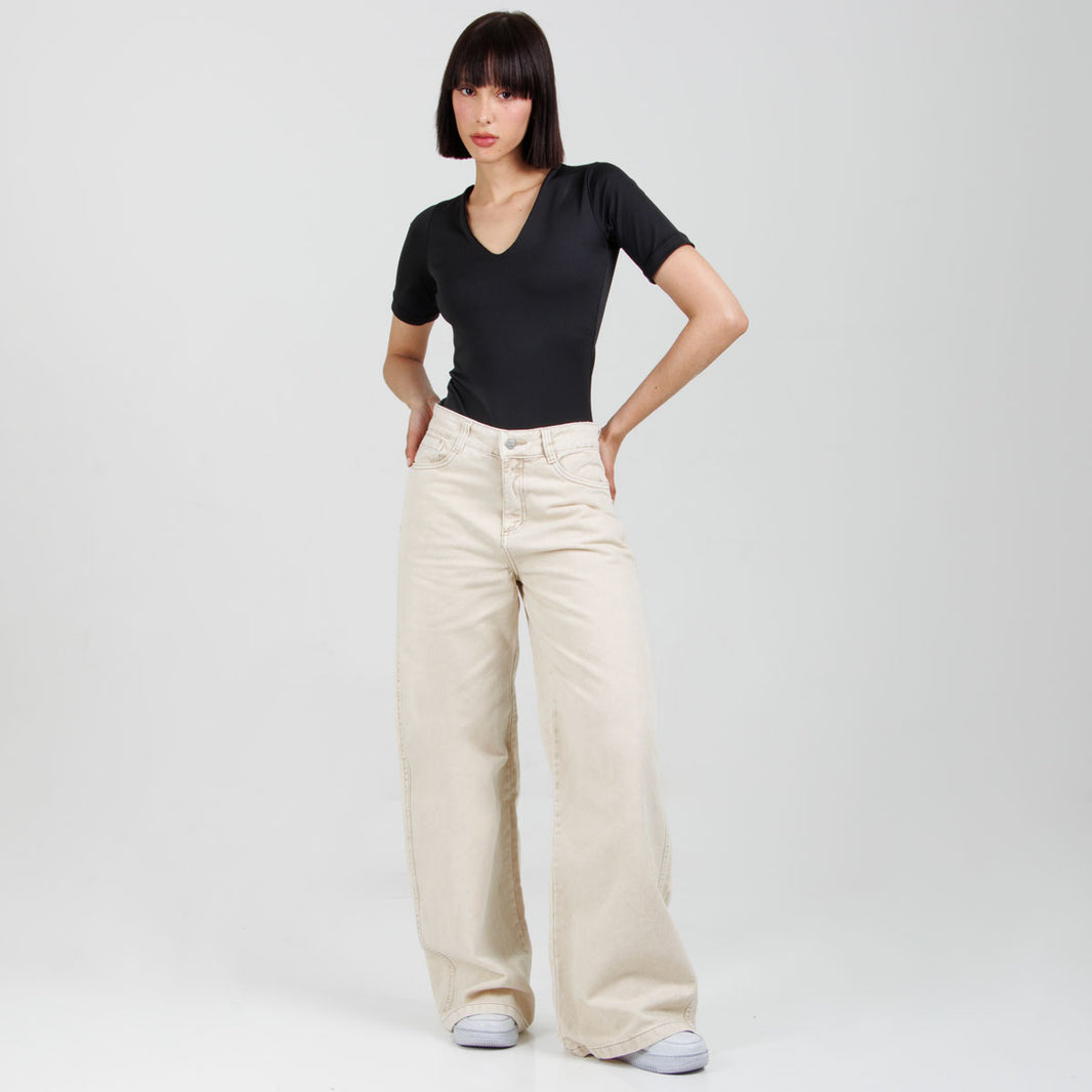 Jean Wide Leg  Ax-2973 Rigido