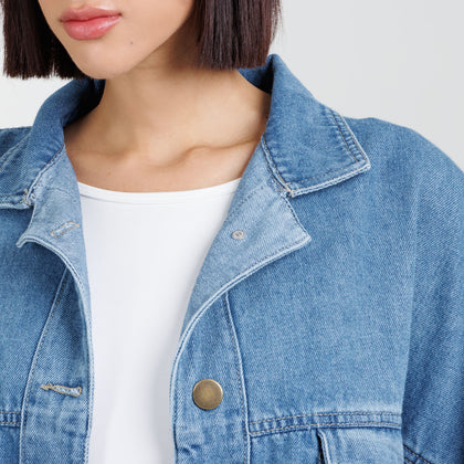 Poncho denim Axspen B1768