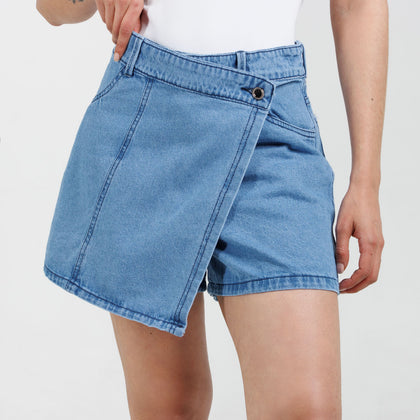 Falda Short En Jean B1921