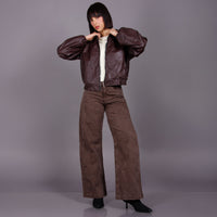 Jean Wide Leg Cafe Ax-3103 Rigido