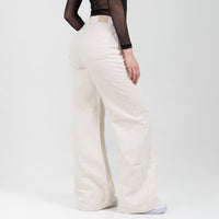Jean Wide Leg Marfil Ax-3076 Rigido