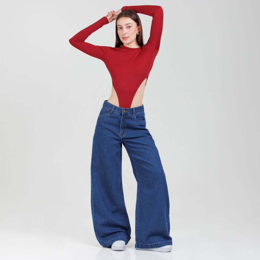 Jean Wide Leg  Ax-3071 Rigido